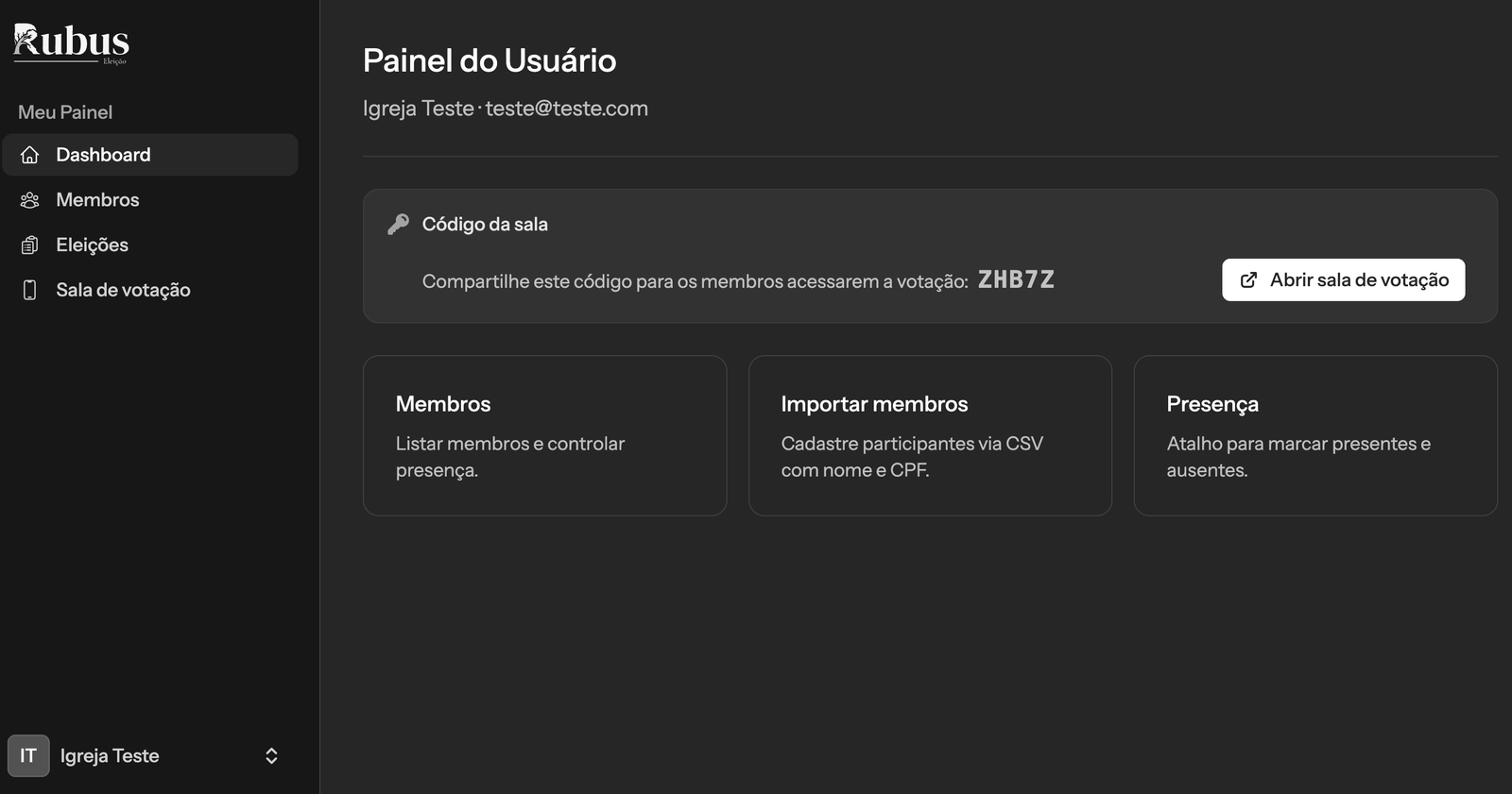 Ilustração de envelope de votação, escudo e registros organizados